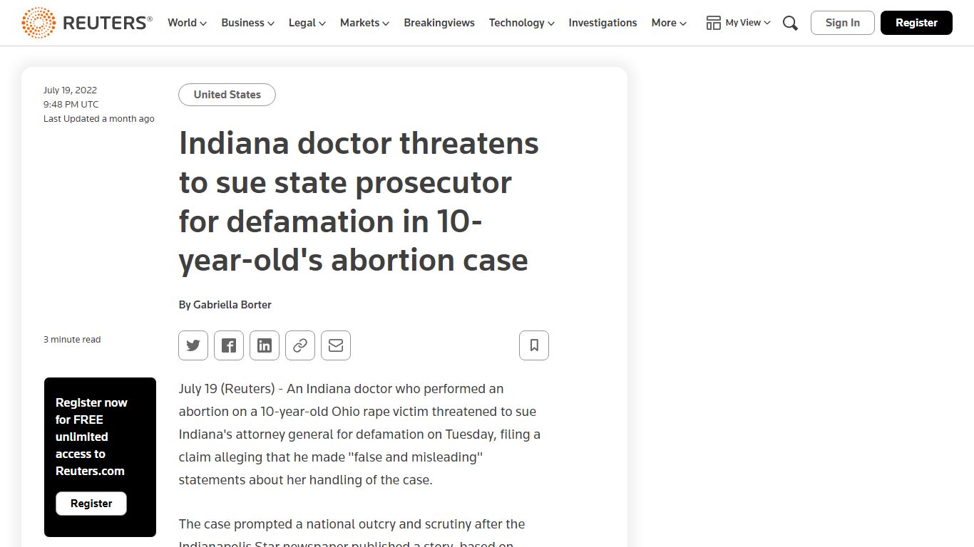 Indiana doctor threatens to sue state prosecutor for defamation in 10 ...