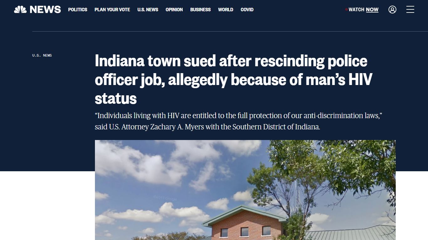 Indiana town sued after rescinding police officer job, allegedly ...