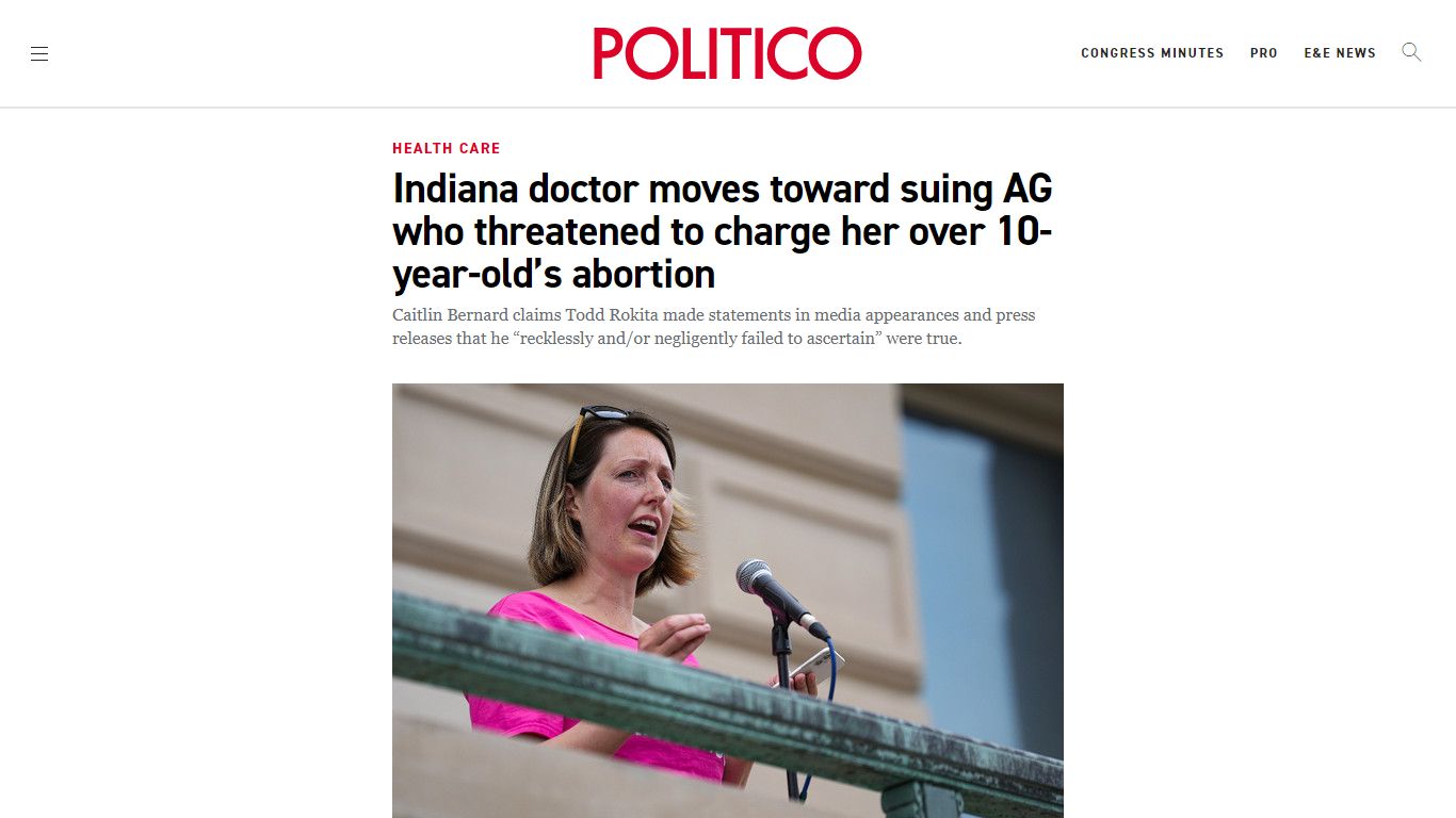 Indiana doctor moves toward suing AG who threatened to ... - POLITICO